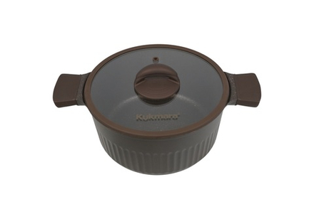 Кастрюля KUKMARA АП Stella (mokko) 3,2л со стеклянной крышкой. арт. ксм32а