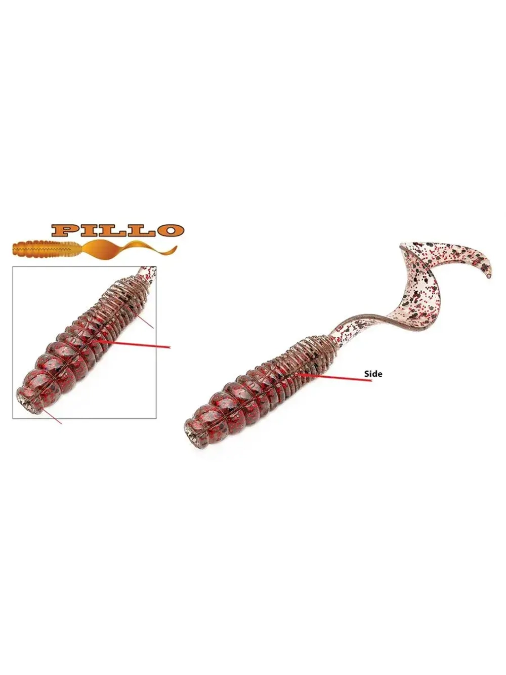 Твистер Homunculures Pillo 2.0'' 50.8мм вес 2.1гр 119 8шт