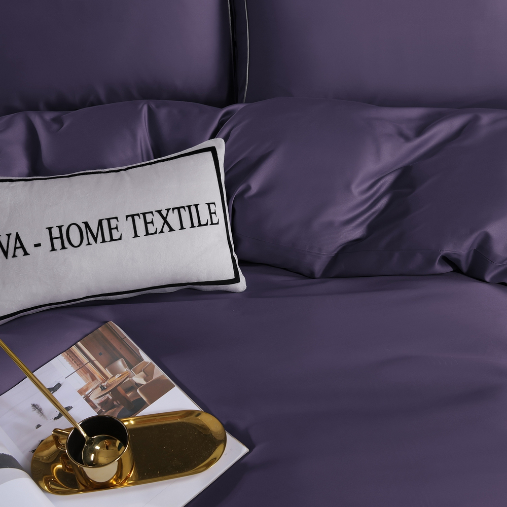 Комплект постельного белья Однотонный Сатин Премиум на резинке OCPR016