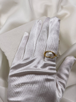 Кольцо золотистое с жемчужиной (скидка)