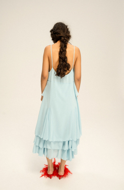 Платье с акцентным бантом