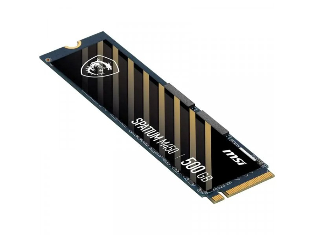 SSD накопитель MSI Spatium M450 500ГБ, M.2 2280, PCIe 4.0 x4, NVMe [S78-440K220-P83]