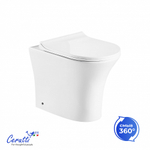 Унитаз приставной Ceruttispa БЕРНИНА (BERNINA) F CT7842 безободковый (520х340х400)