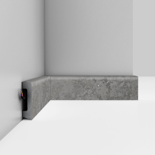 Плинтус напольный Decomaster D234-1629G 58х16х2400мм