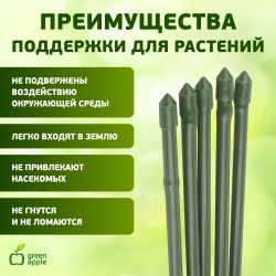 GCSB-11-120 GREEN APPLE Поддержка металл в пластике стиль бамбук 120cм o 11мм 5шт (Набор 5 шт) (20/