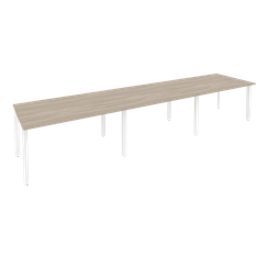 Onix Стол переговорный O.MP-PRG-3.3 Дуб Аттик/Металл Белый 4140*980*750