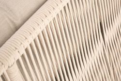 "Верона" лаунж-зона 5-местная плетеная из роупа (веревки), каркас алюминиевый белый, роуп бежевый