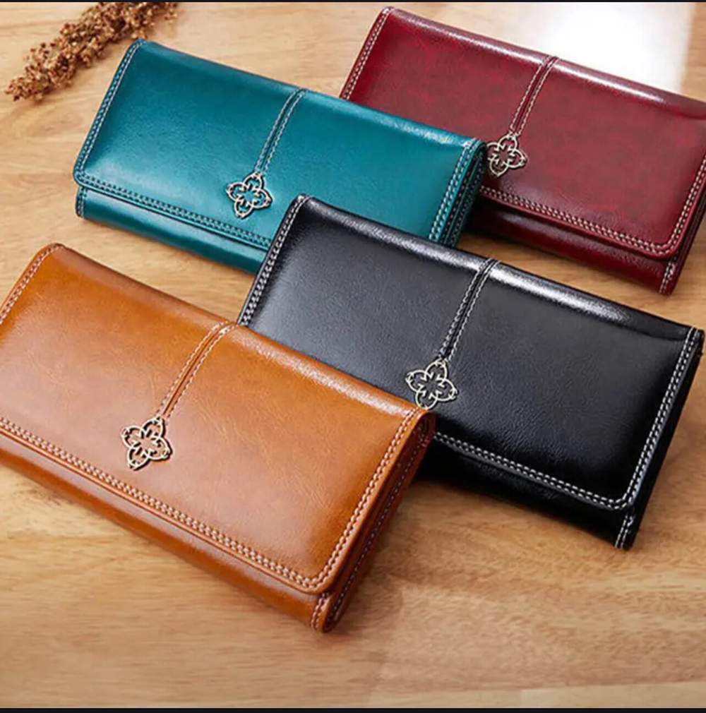 Кошелек женский, классика, искусственная кожа, множество отделений, красный