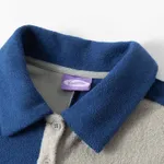 Поло Ymkashix color block HTF синий/песочный