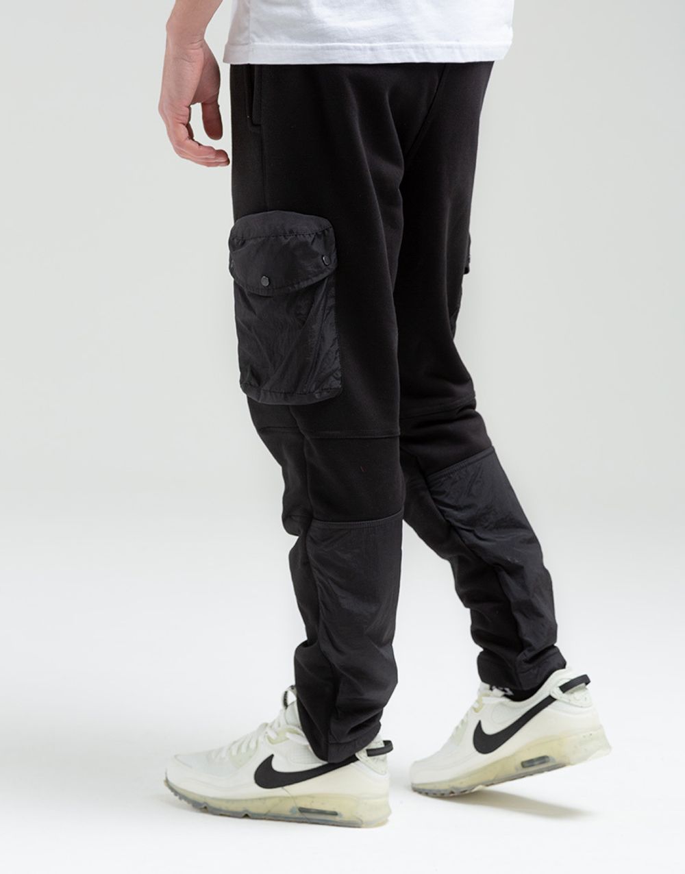 Купить Спортивные Штаны We Don’t Care Nylon Trim Cargo Sweatpants Black Спортивные Штаны We Don’t Care Nylon Trim Cargo Sweatpants Black