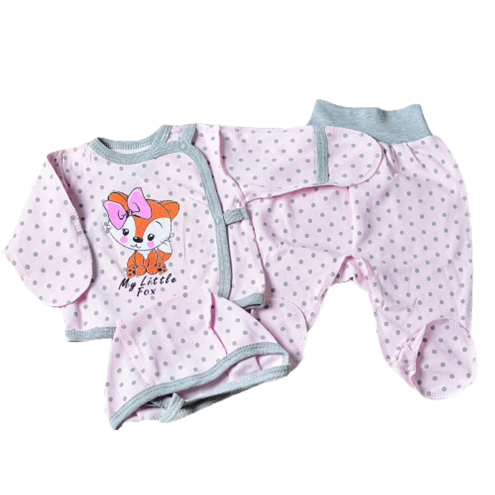 3 предмета с распашонкой "Лисята" (Карапуззики) (Размер: 62)