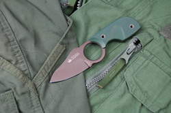 Шейный нож Amigo X D2 Gray Titanium