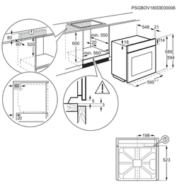 Встраиваемый электрический духовой шкаф Electrolux COE 7P31 V