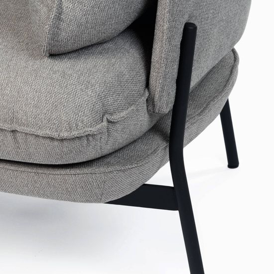 Кресло Sussex серое 