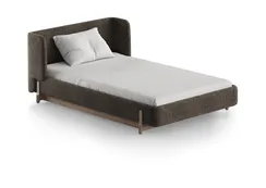 Кровать Basic спальное место 120*200 см (коричневый, рогожка)