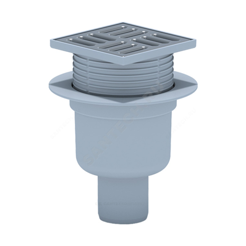 50 трап с вертик. спуском, рег решетка 120х120 нерж, СУХОЙ АНИ пласт TQ5714