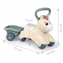 Smoby Little - First Ride Baby Pony Пони с прицепом 140502