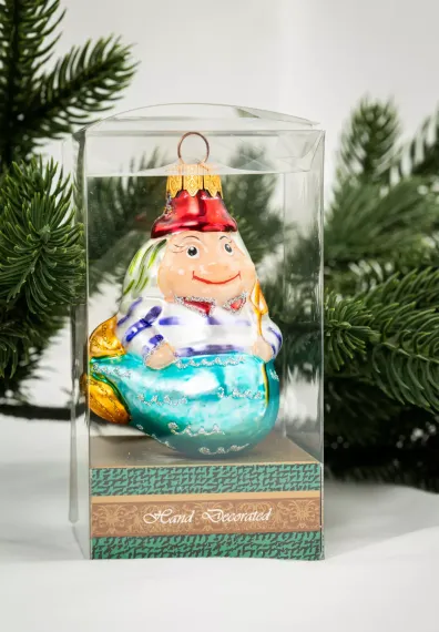 Елочное украшение Водяной, стекло, 8 см., 1 шт., Витус (А408)