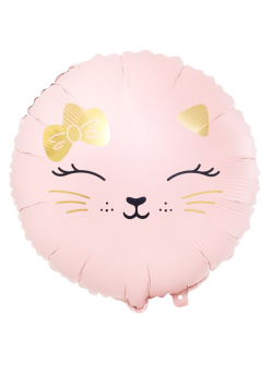 Фольга шар Кошечка с бантом 18"/46 см Китай