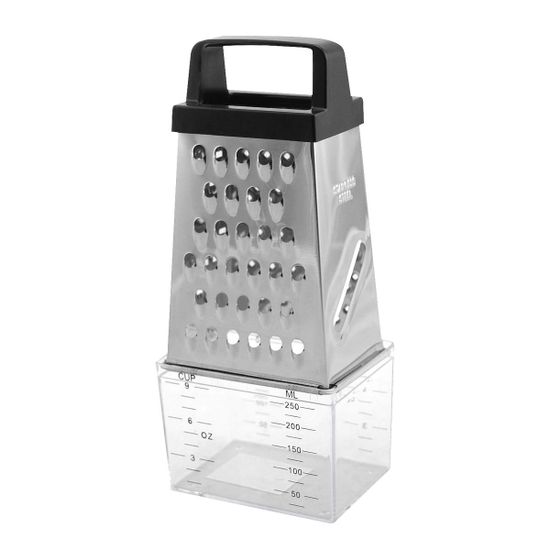 Терка кухонная с контейнером Kamille KM 7205 из нержавеющей стали (4 типа лезвий)