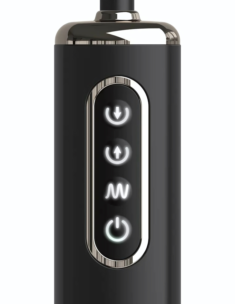 Черная надувная анальная вибропробка Auto-Throb - 13 см. (Цвет: черный)