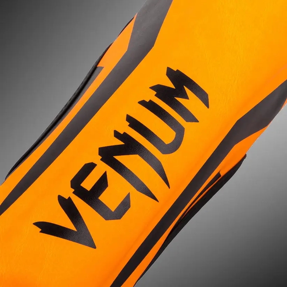 Детская защита ног Venum Elite Exclusive - Neo Orange