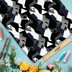 Ткань таффета геометрические фигуры