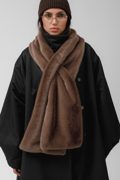 Шарф норка (капучино)