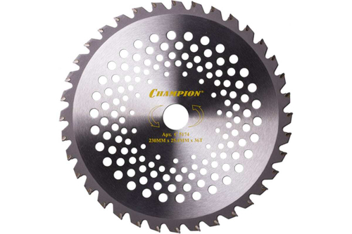 Нож для мотокосы твердосплавный Champion Dragon 36-зубчатый d230мм 25,4мм