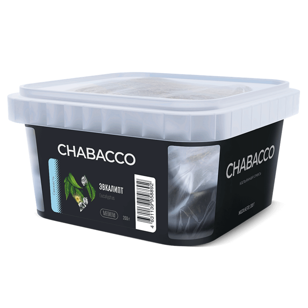 Бестабачная смесь для кальяна Chabacco Medium Eucalyptus (Эвкалипт) 200 гр.