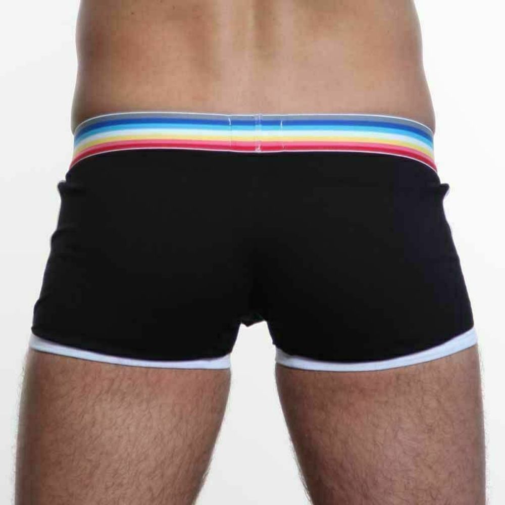 Мужские трусы хипсы черные Paul Smith Trunk Black