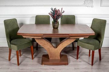 Комплект Стол TOSCANA (160+50) + 4 стула Стул Кармен / ткань