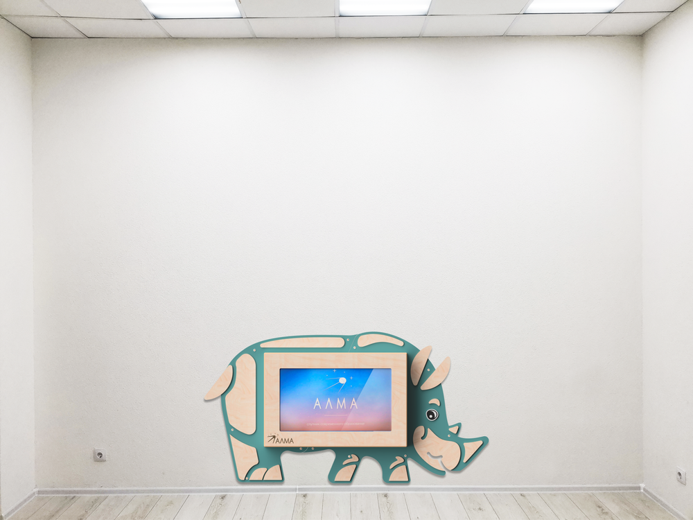 «Носорог» - Декоративная сенсорная панель 32'
