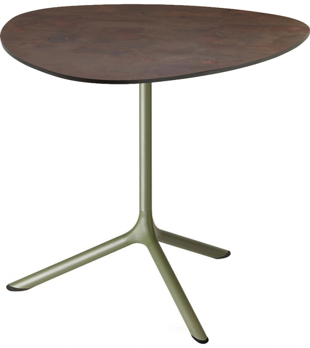 Стол ламинированный обеденный Scab Design Tripe Maxi, оливковый, кортен