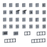 Накладка 1-я для розеток RJ45, TV, SAT, сталь, серия S08