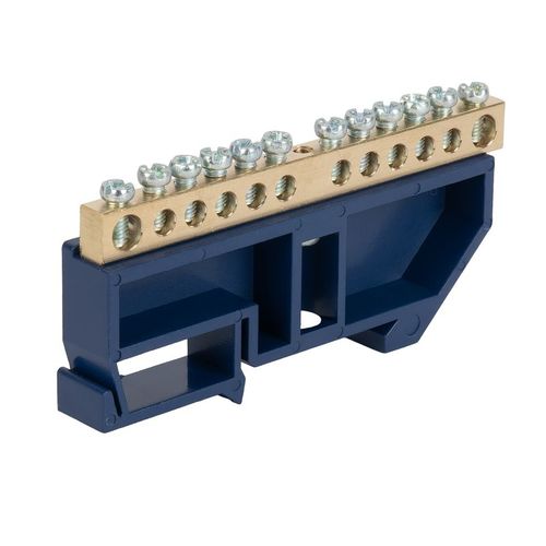 Шина нулевая с изолятором на DIN-рейку 12 групп