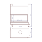 КАМИННАЯ ТОПКА CFR 1200B (STAV)