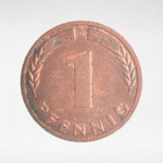 Germany, 1 Pfennig, 1970, (Karlsruhe Mint - "G"), VF