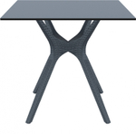 Стол пластиковый Siesta Contract Ibiza Table 80, антрацит