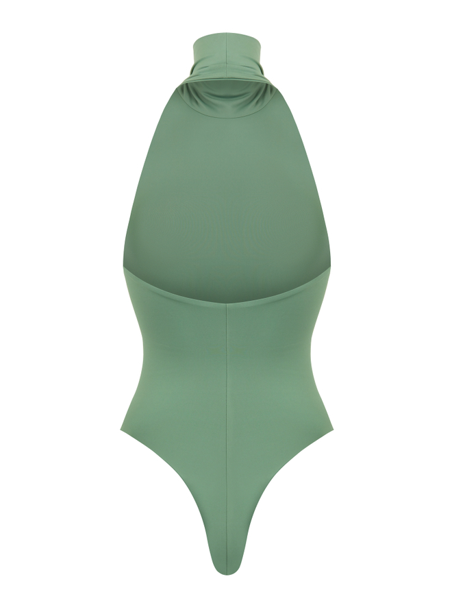 Bodysuit halter — Matcha