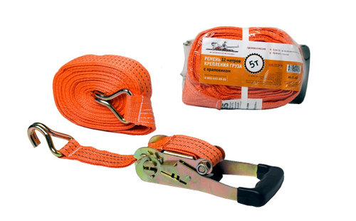 Ремень крепления груза с храповиком 5 т 12 м 5 см Airline