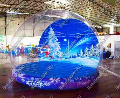 Надувная прозрачная сфера для декораций "Шоу-шар", 4*4*3 м