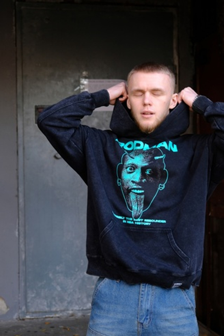 Худи SHMOT "RODMAN" GARMENT DYE Черный