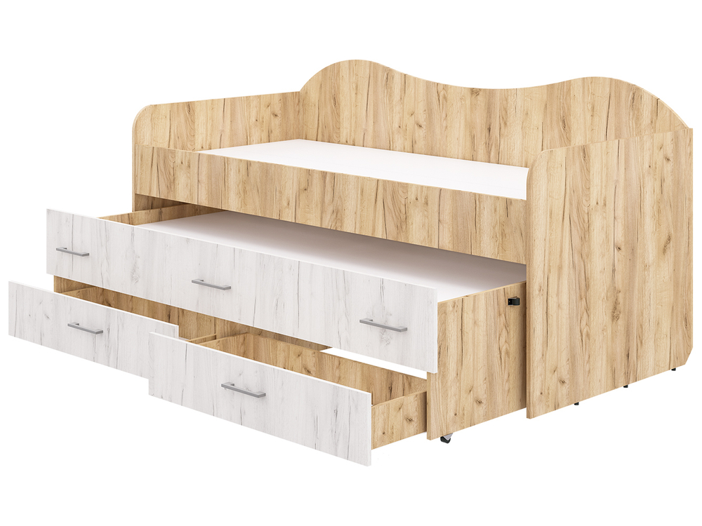 Кровать Нимфа двухместная Кр.золотой/Кр.светлый