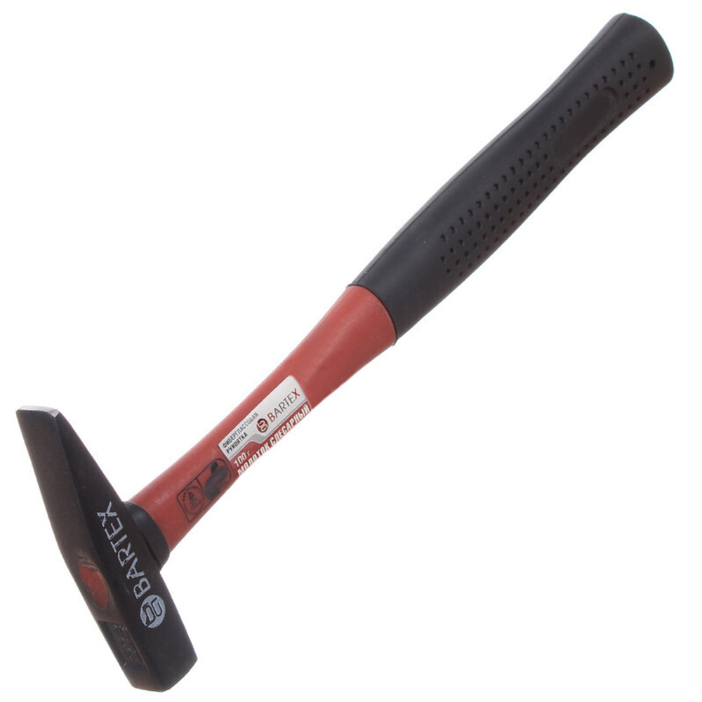 Молоток 0.1 кг, квадр.боек, рук фиберглассовая, Bartex, B00008, шт