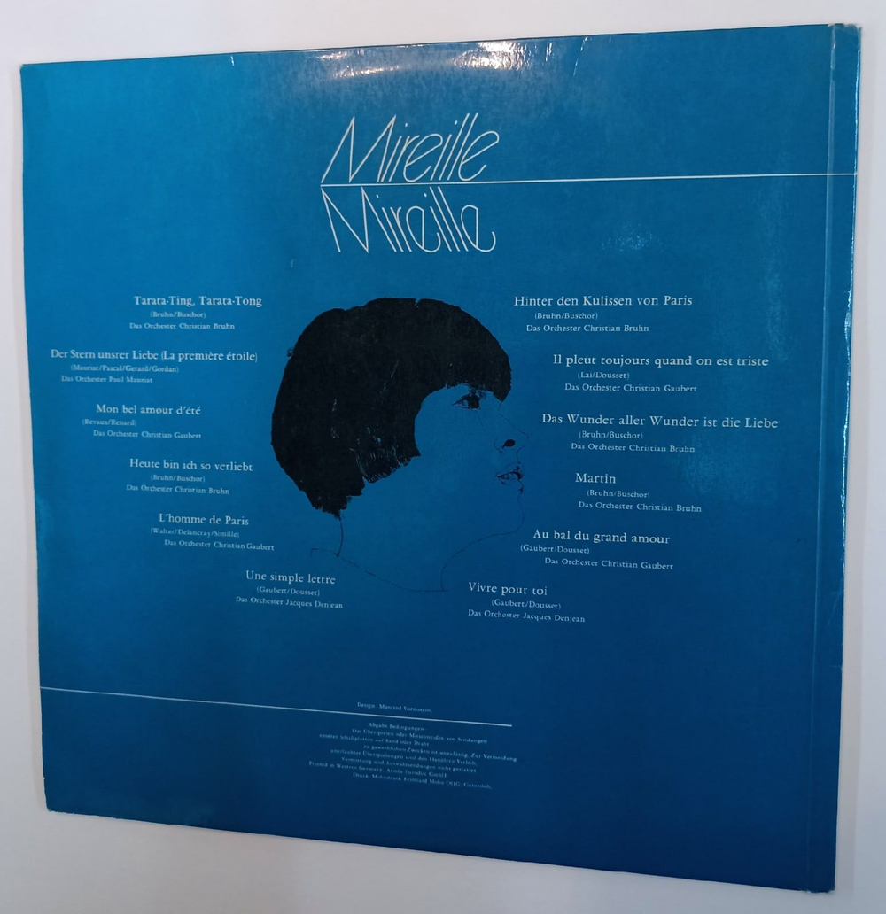 Винтажная виниловая пластинка Mireille Mireille Mathieu Мирей Матье (Germany 1969)