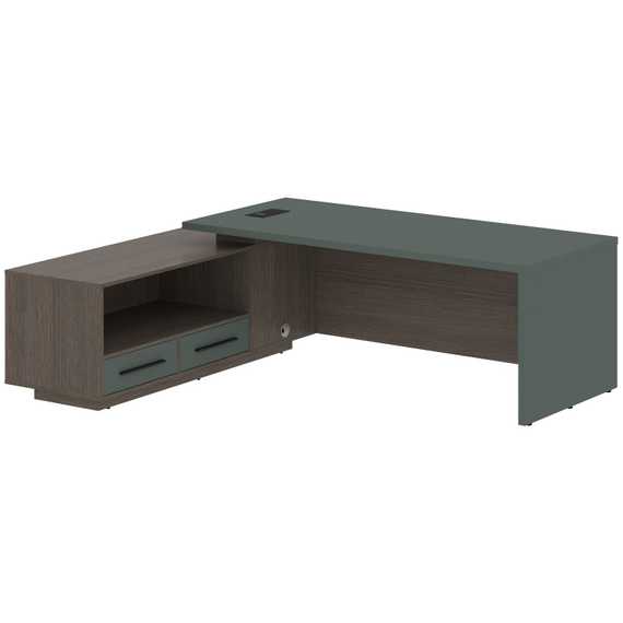 Стол руководителя с тумбой VCT 2319(L)  2300х1900х750 VELION