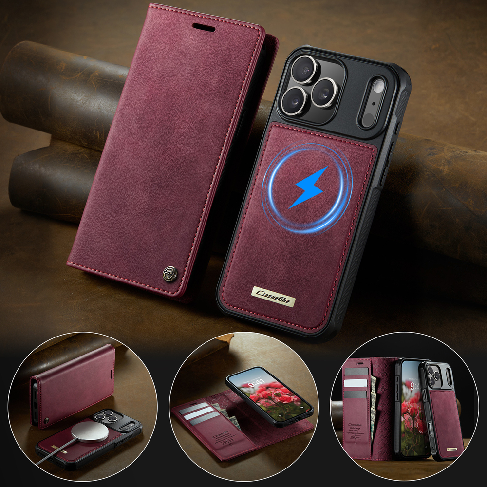 Чехол-кошелек CaseMe 2 in 1 MagSafe iPhone 17 Pro Max