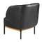 Кресло 5128/KFA087-T541040 из черной кожи