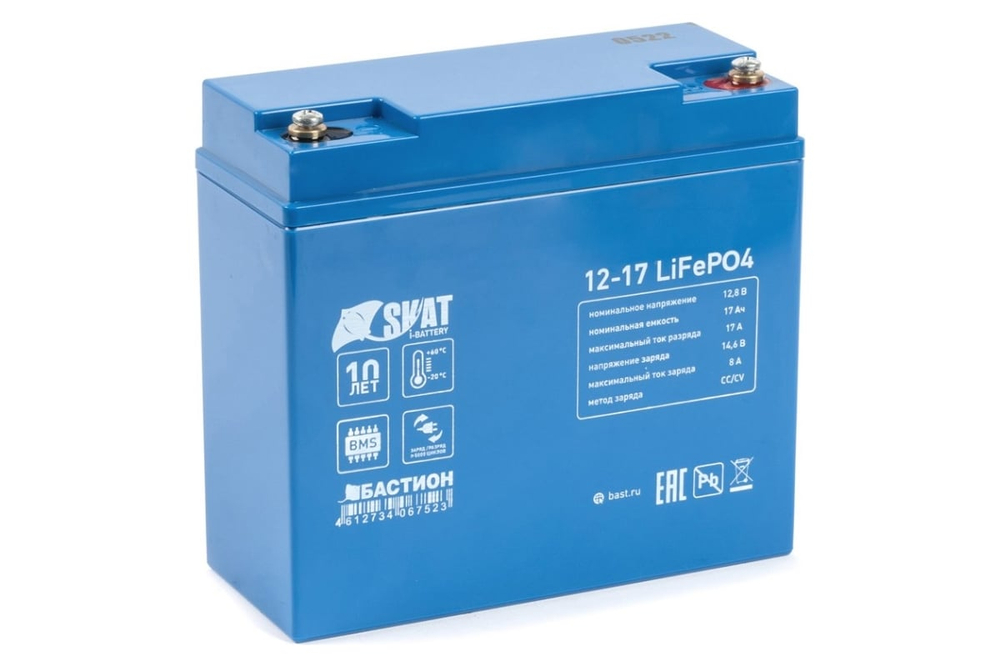 Аккумулятор литий-железо-фосфатный герметизированный Skat i-Battery 12-17 LiFePO4
